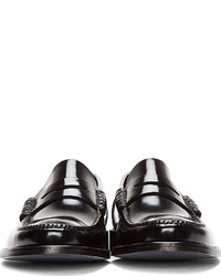 Slippers en cuir noirs Paul Smith