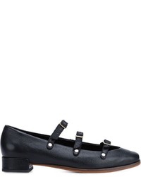 Slippers en cuir noirs Rachel Comey