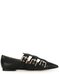 Slippers en cuir noirs RED Valentino