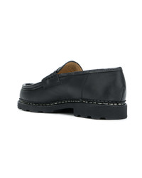 Slippers en cuir noirs Paraboot