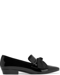 Slippers en cuir noirs Saint Laurent