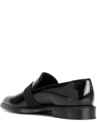 Slippers en cuir noirs Givenchy
