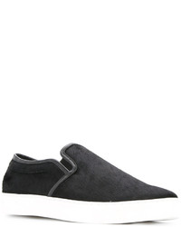 Slippers en cuir noirs Attachment