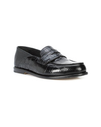 Slippers en cuir noirs Loewe