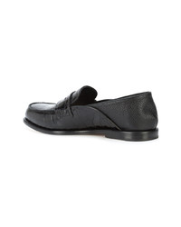 Slippers en cuir noirs Loewe