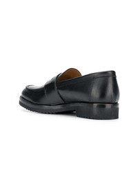 Slippers en cuir noirs Societe Anonyme