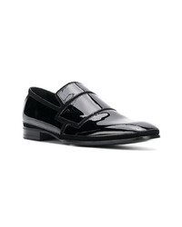 Slippers en cuir noirs Jimmy Choo