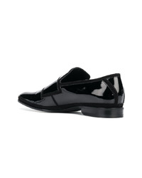 Slippers en cuir noirs Jimmy Choo