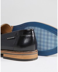 Slippers en cuir noirs Ben Sherman