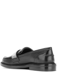 Slippers en cuir noirs Steffen Schraut