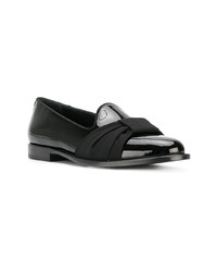 Slippers en cuir noirs Giuseppe Zanotti Design