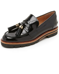 Slippers en cuir noirs Stuart Weitzman