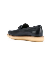 Slippers en cuir noirs Salvatore Ferragamo