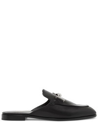 Slippers en cuir noirs Tod's