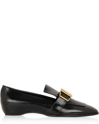 Slippers en cuir noirs Tod's