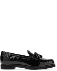 Slippers en cuir noirs Tod's