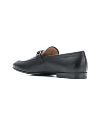 Slippers en cuir noirs Salvatore Ferragamo