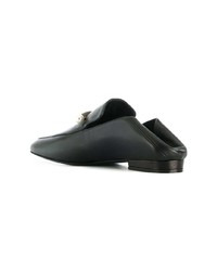 Slippers en cuir noirs Coliac