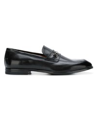 Slippers en cuir noirs Bally