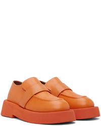 Slippers en cuir orange Marsèll