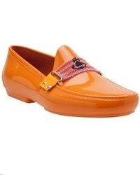 Slippers en cuir orange Vivienne Westwood