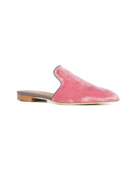 Slippers en cuir roses Malone Souliers