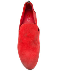 Slippers en cuir rouges Marsèll