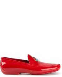 Slippers en cuir rouges Vivienne Westwood