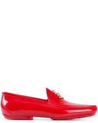 Slippers en cuir rouges Vivienne Westwood