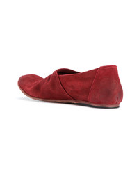 Slippers en cuir rouges The Last Conspiracy