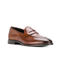 Slippers en cuir tabac Henderson Baracco