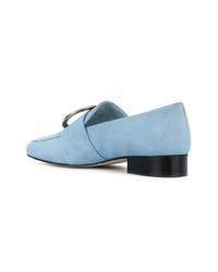 Slippers en daim bleu clair Dorateymur