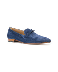 Slippers en daim bleu marine Tod's