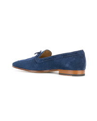 Slippers en daim bleu marine Tod's