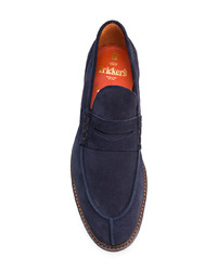 Slippers en daim bleu marine Trickers