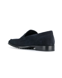 Slippers en daim bleu marine Tod's