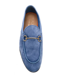 Slippers en daim bleus Henderson Baracco