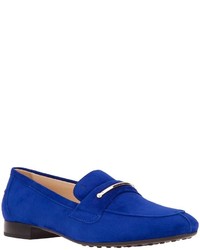 Slippers en daim bleus Tod's