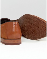 Slippers en daim brodés marron Ted Baker