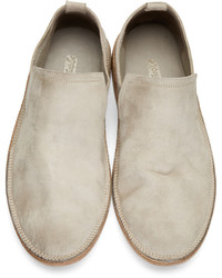 Slippers en daim gris Marsèll