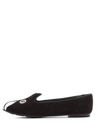 Slippers en daim imprimés noirs Marc by Marc Jacobs