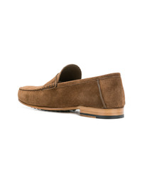 Slippers en daim marron clair Tod's