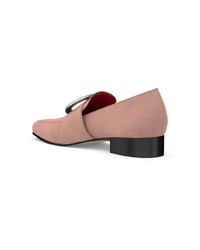 Slippers en daim marron clair Dorateymur