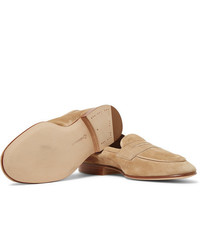 Slippers en daim marron clair Edward Green