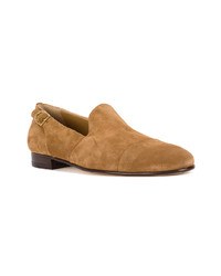 Slippers en daim marron clair Edhen Milano