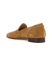 Slippers en daim marron clair Edhen Milano