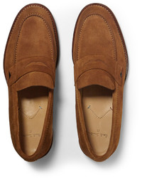 Slippers en daim marron Paul Smith