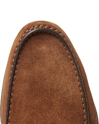 Slippers en daim marron Harry's of London