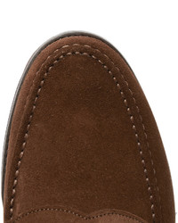 Slippers en daim marron Cheaney