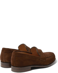 Slippers en daim marron Cheaney